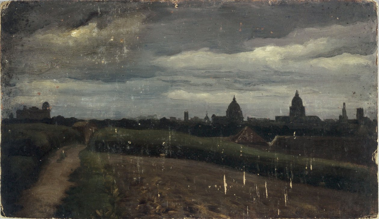 Veduta generale di Parigi dai Gobelins da Charles Emile Cuisin