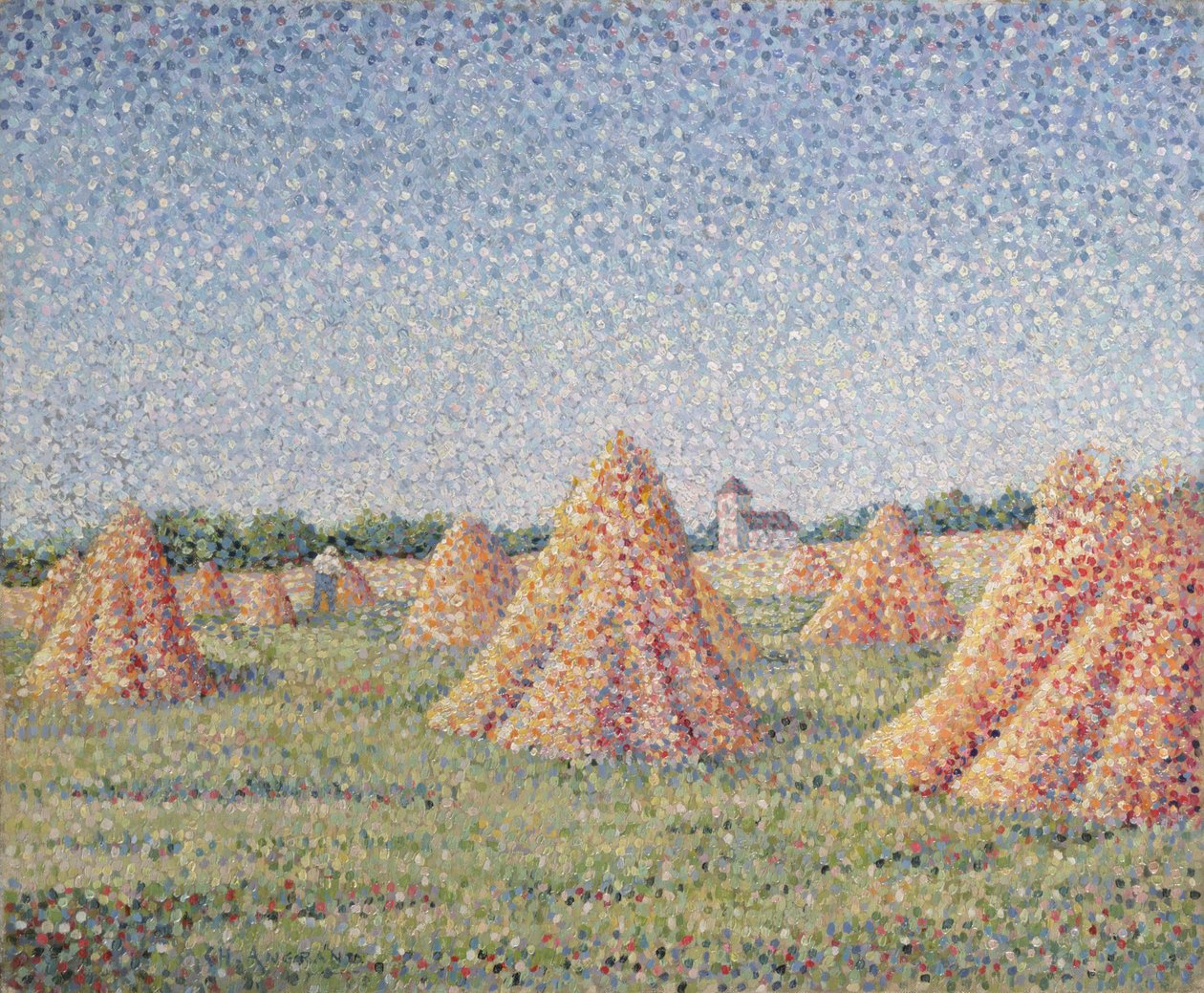 Il raccolto da Charles Angrand