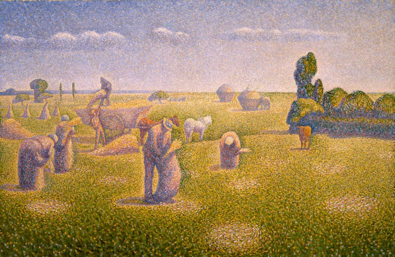 I mietitori, 1892 da Charles Angrand