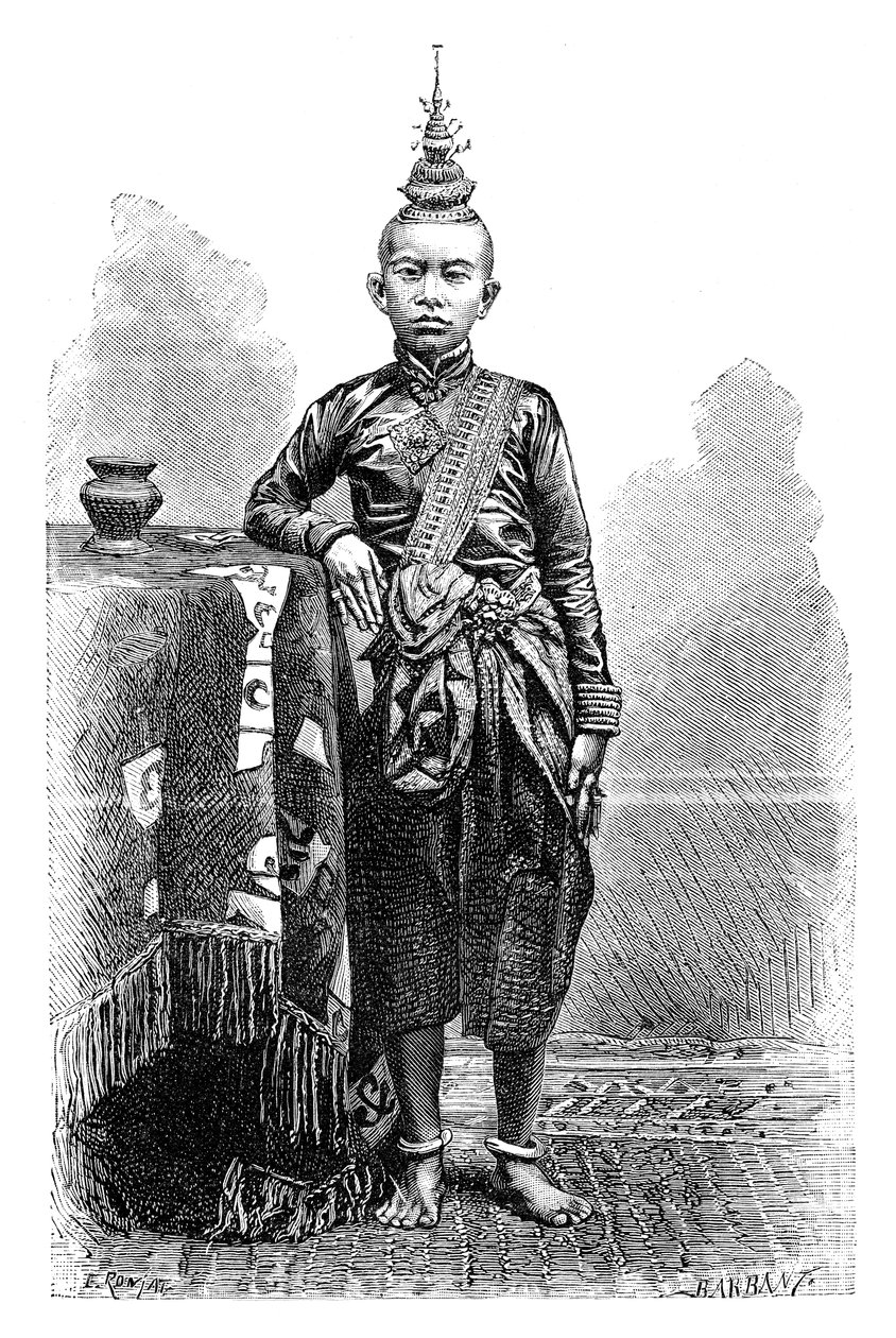 Cambojan, figlio maggiore di Narodom, 1895 da Charles Barbant