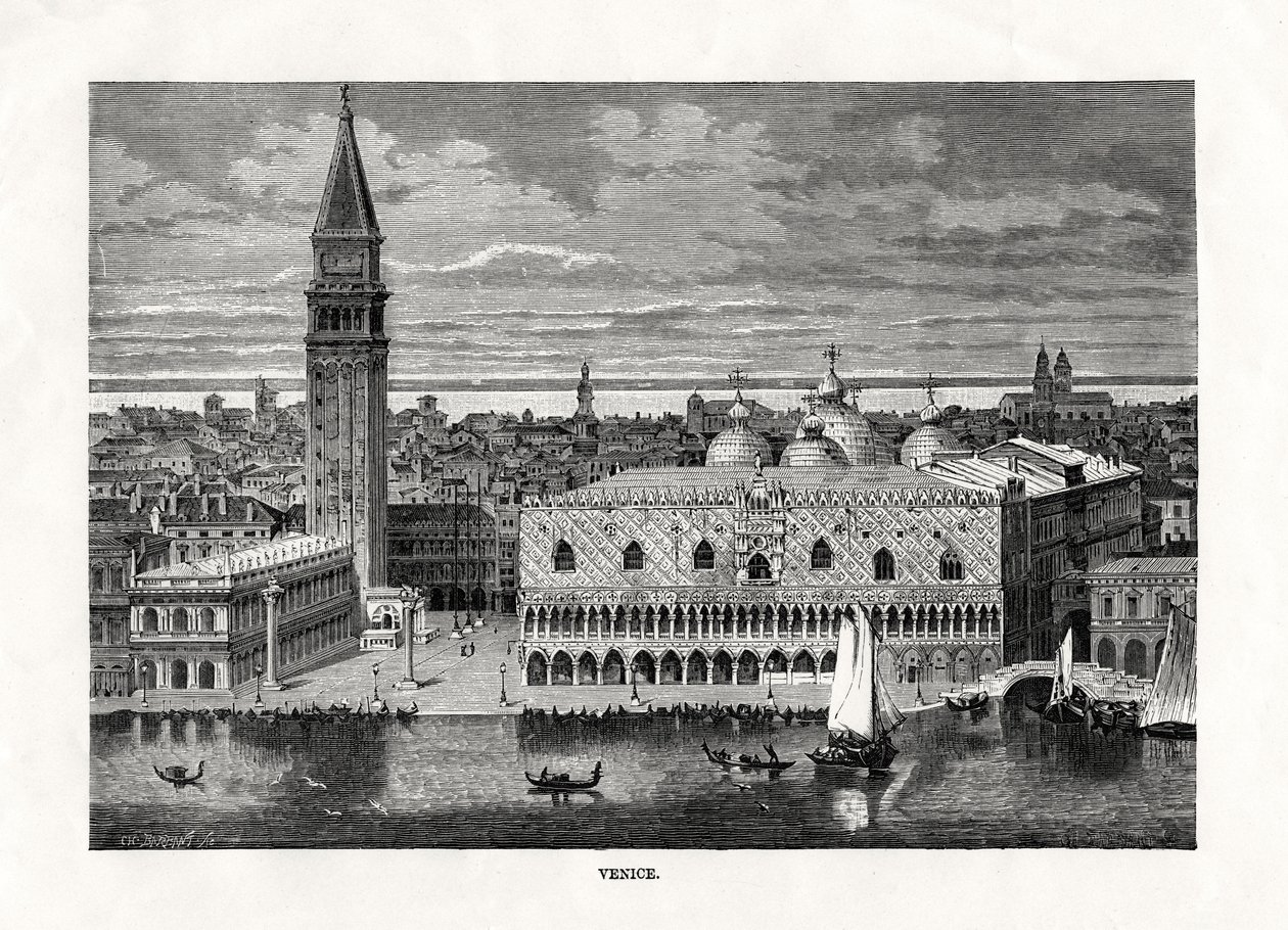 Venezia, Italia, 1879 da Charles Barbant