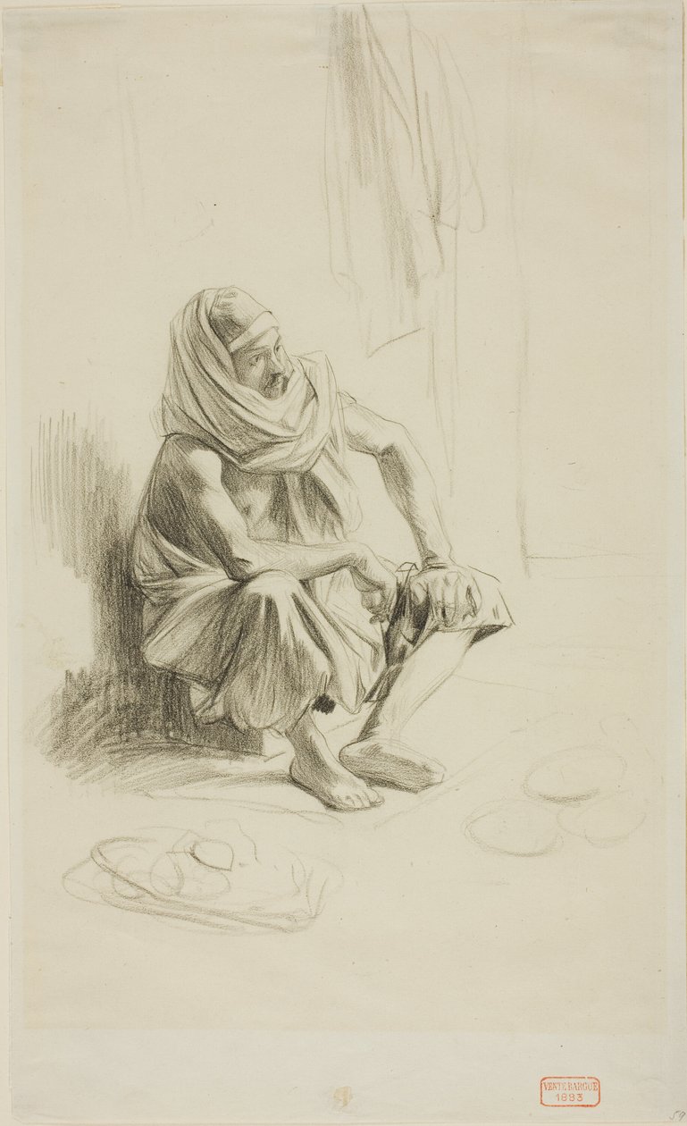 Arabo seduto da Charles Bargue