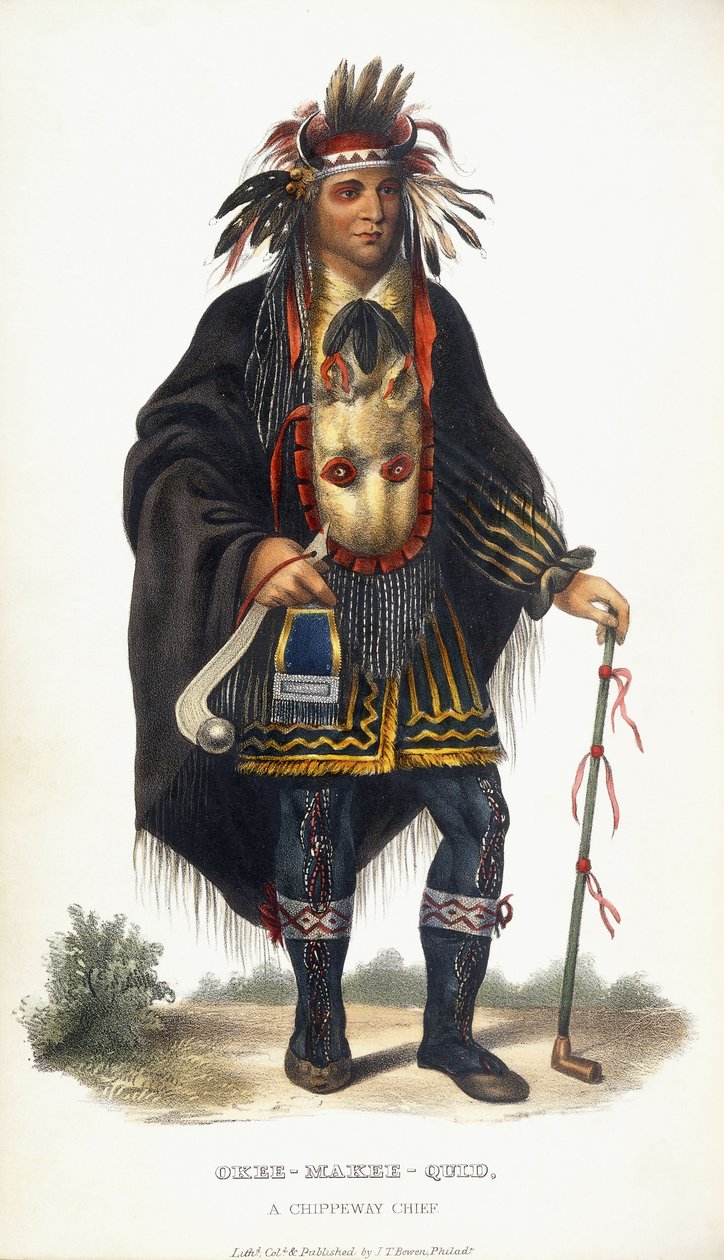 Okee-Makee-Quid, un capo Chippeway da Charles Bird King
