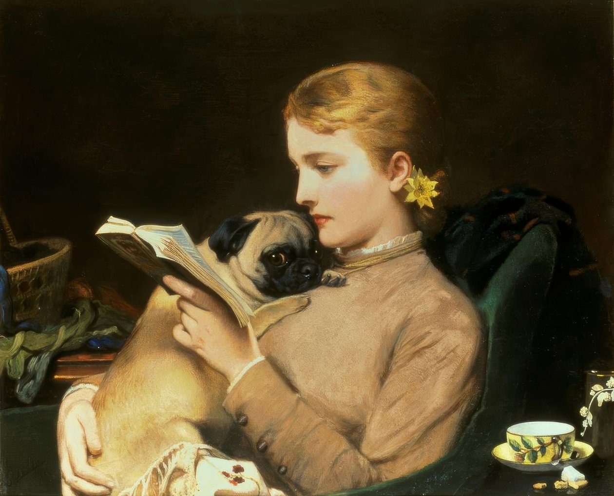 Bionda e bruna da Charles Burton Barber