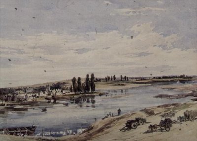 Veduta di Amboise da Charles Claude Pyne