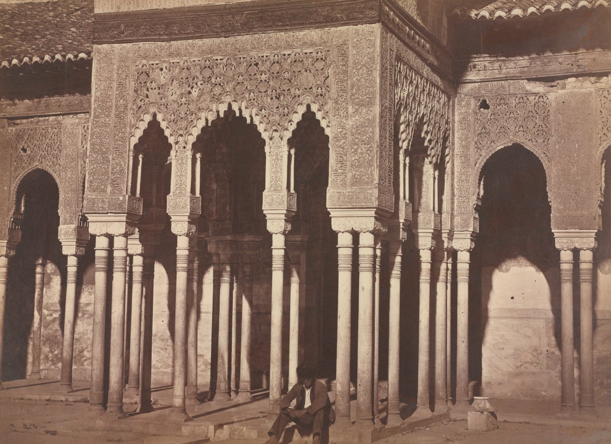 Cortile, Alhambra, 1857-58 da Charles Clifford