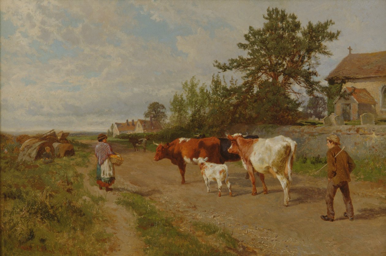 Andare al mercato, 1895 da Charles Collins