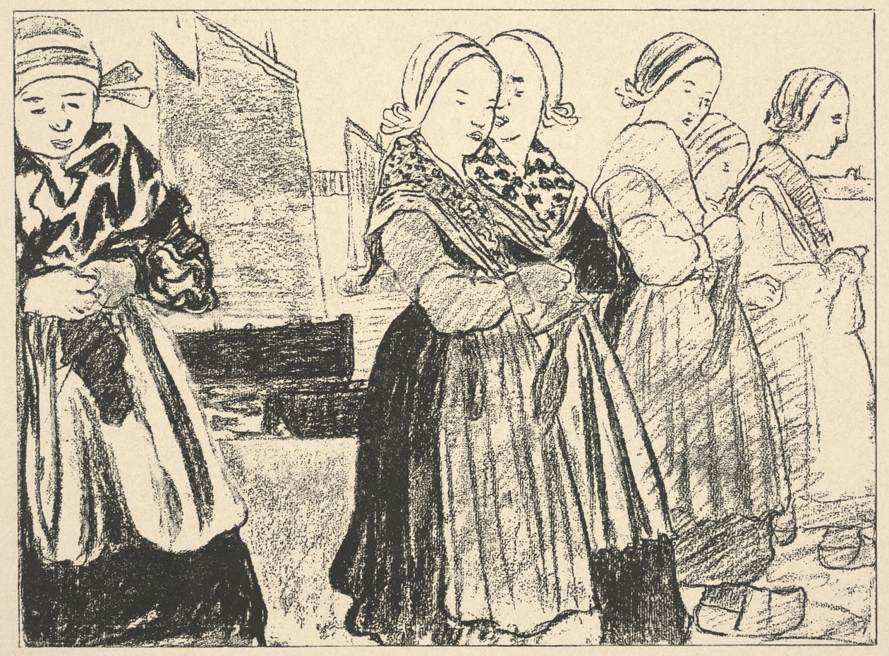 Donne bretoni (Bretonnes) da Charles Cottet