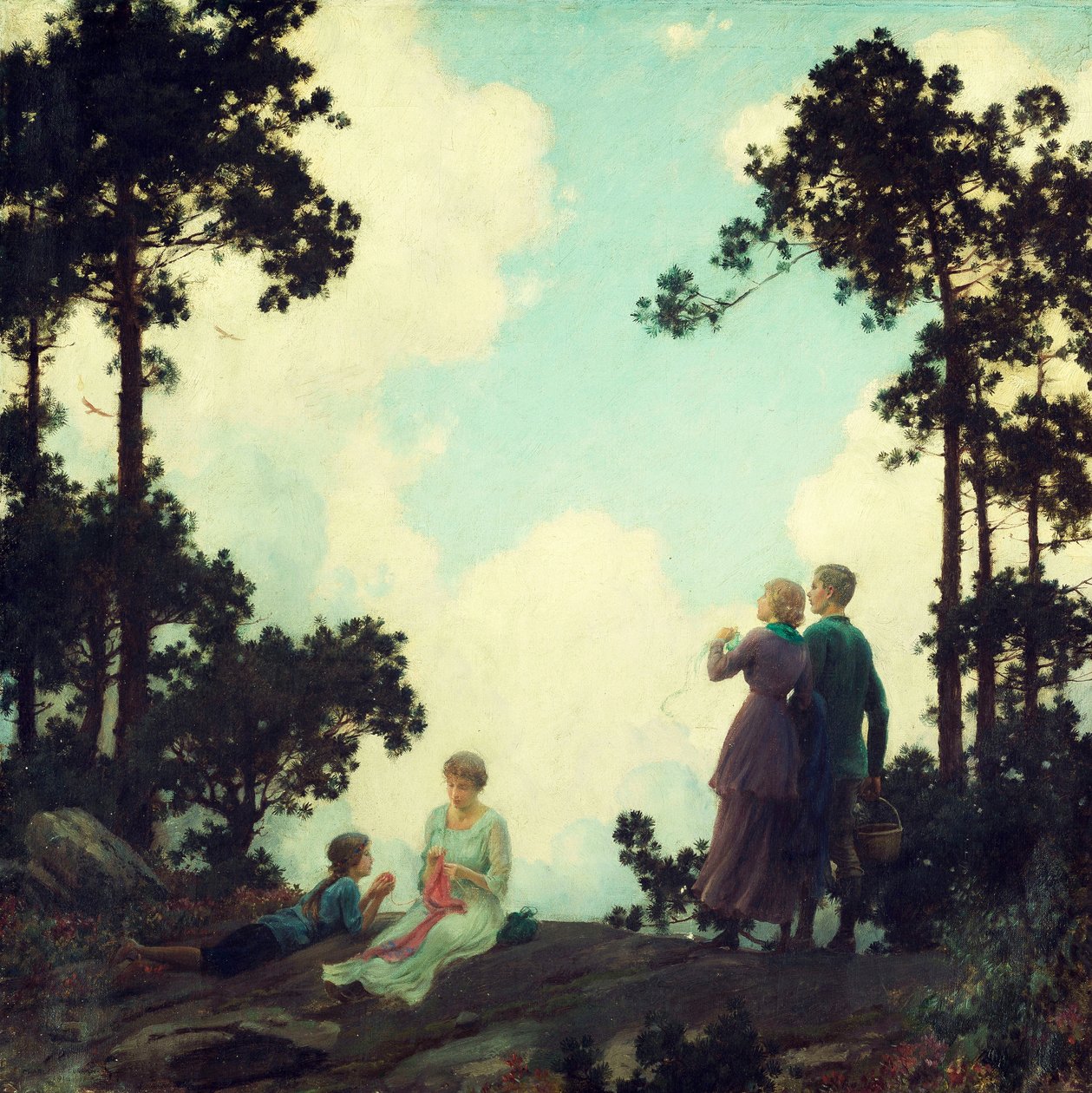 Sotto i pini da Charles Courtney Curran