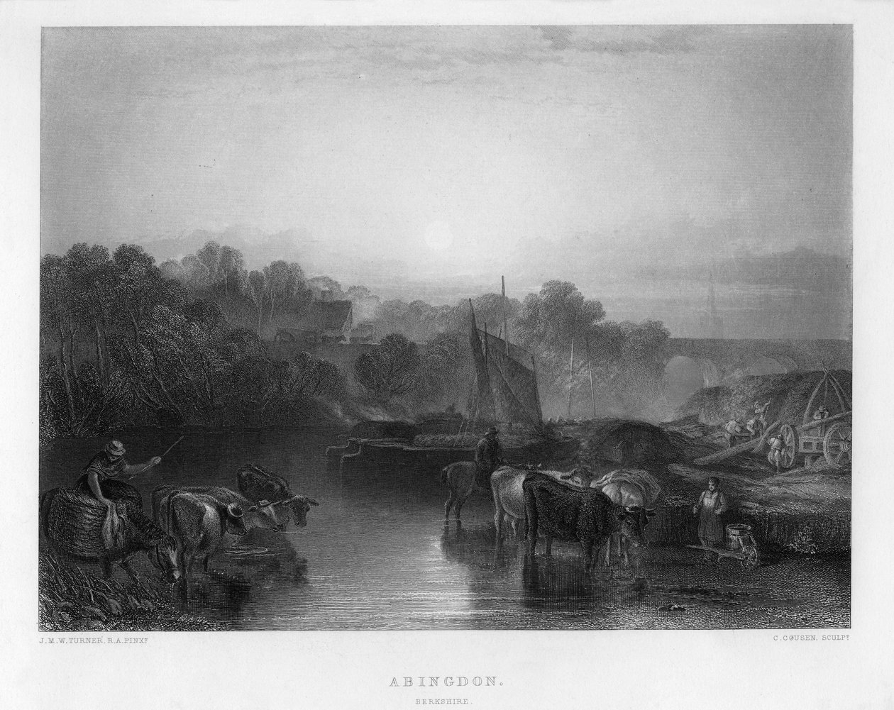 Abingdon, XIX secolo da Charles Cousen