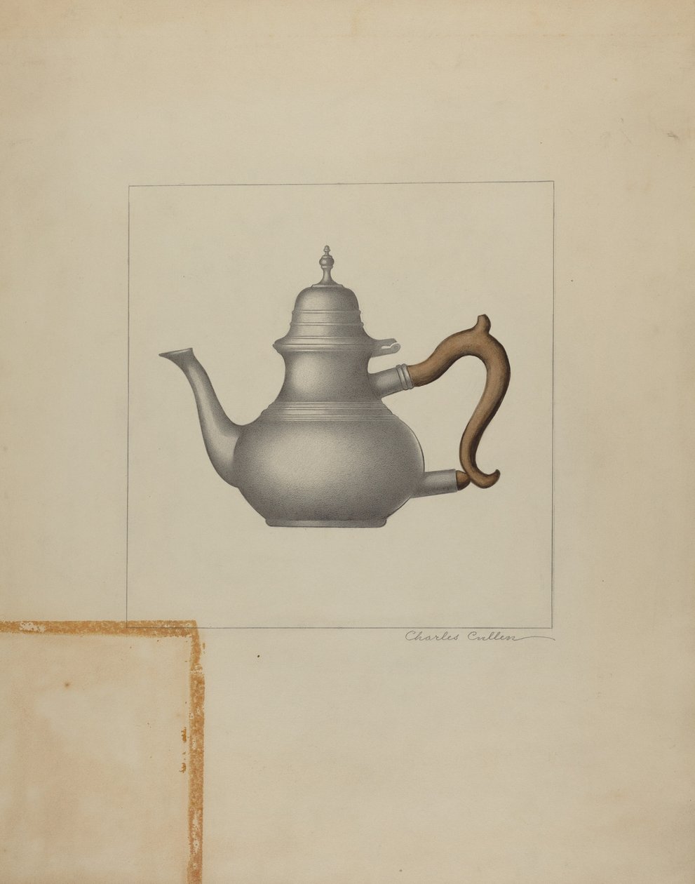 Teiera di peltro da Charles Cullen