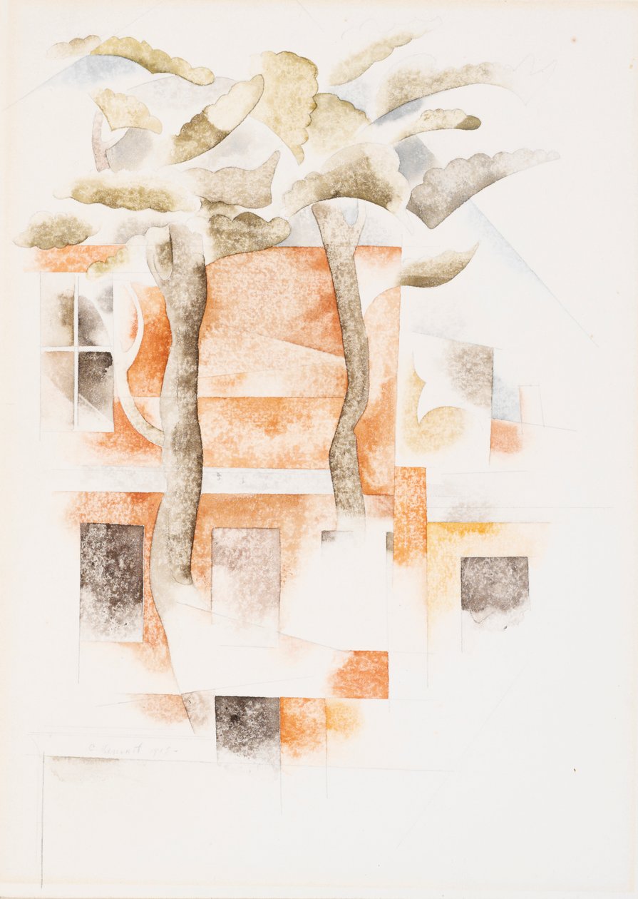 Bermuda: case viste attraverso gli alberi da Charles Demuth