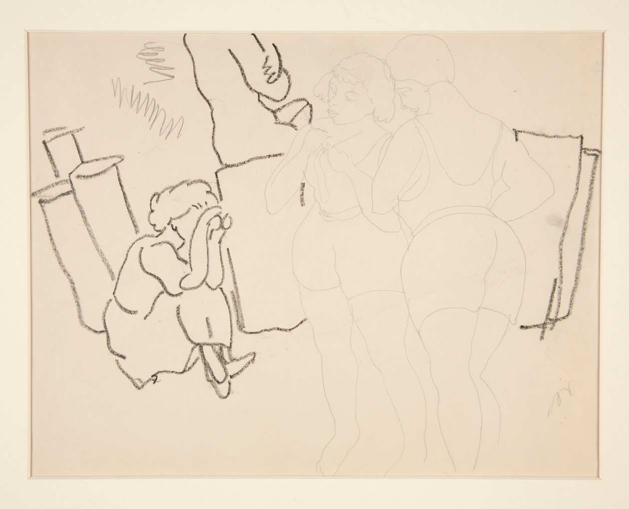 Quattro figure sulla spiaggia, probabilmente a Provincetown da Charles Demuth