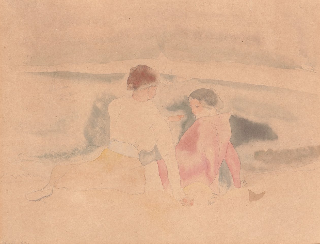 Senza titolo (Due donne e barche) da Charles Demuth