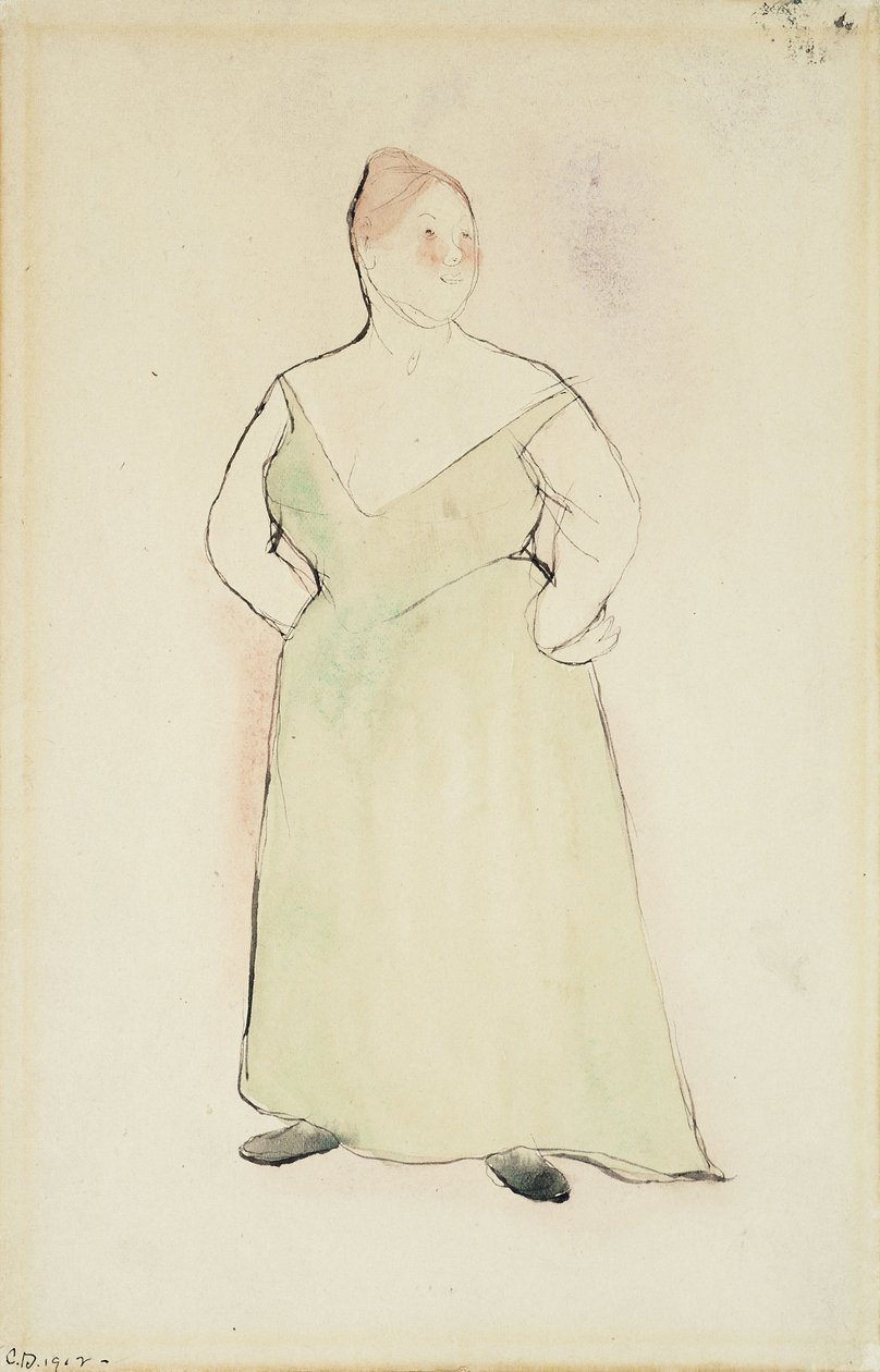 Donna in abito da sera da Charles Demuth