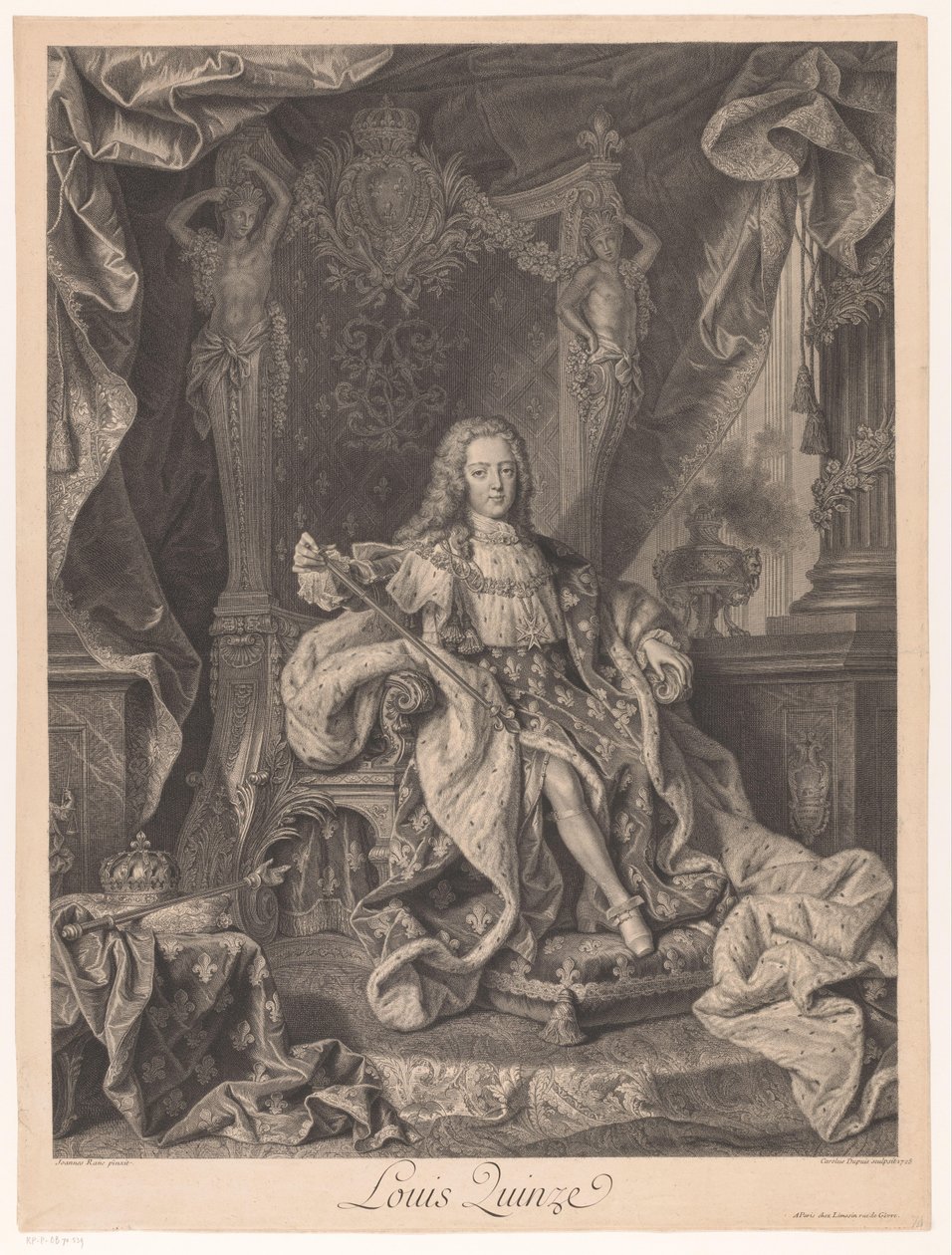 Ritratto di Luigi XV di Francia da Charles Dupuis