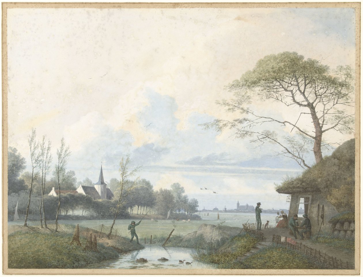 Tigre in piedi da Charles Edmé Saint Marcel Cabin