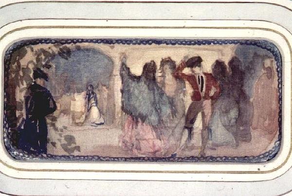 Scena spagnola: figure e edifici da Charles Edward Conder