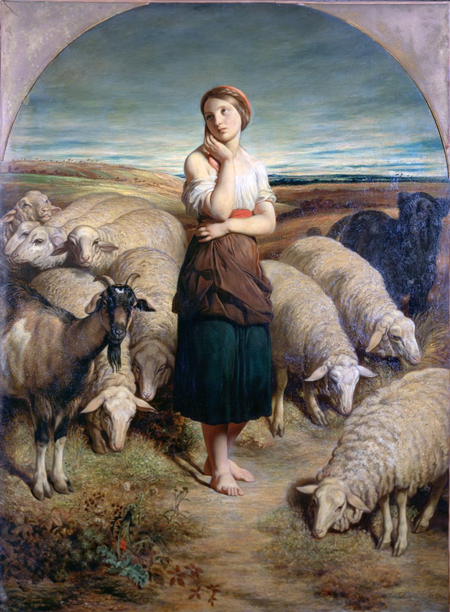 Santa Genoveffa, c1810-1880 da Charles Emile Callande de Champmartin