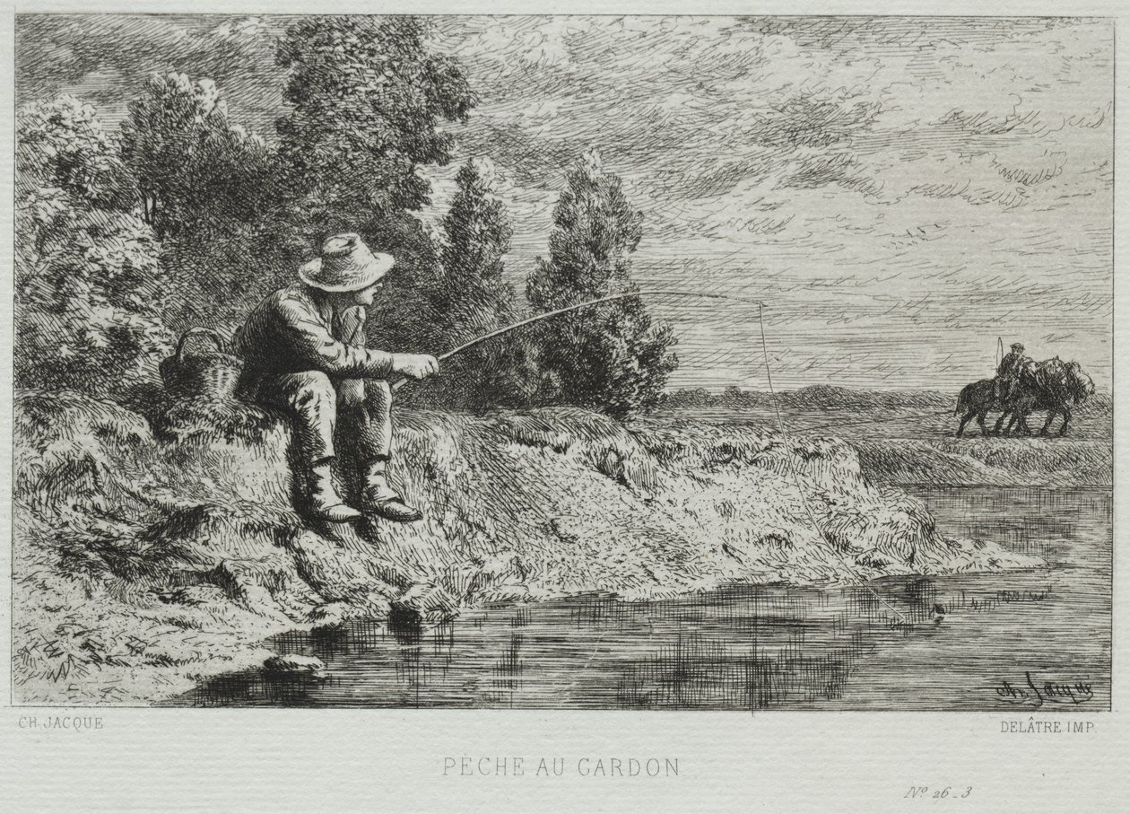 Pesca da Charles Emile Jacque
