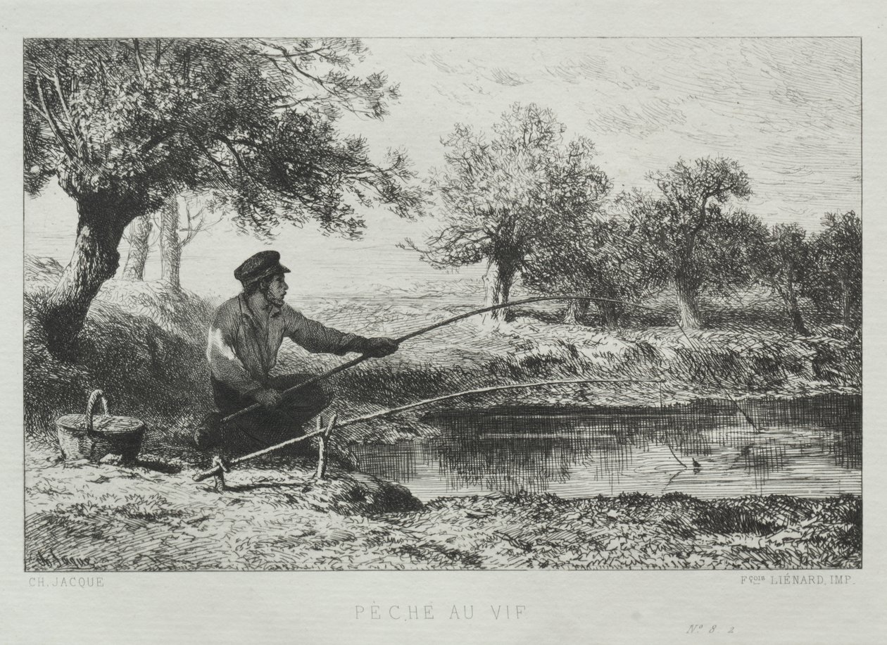 Pesca da Charles Emile Jacque