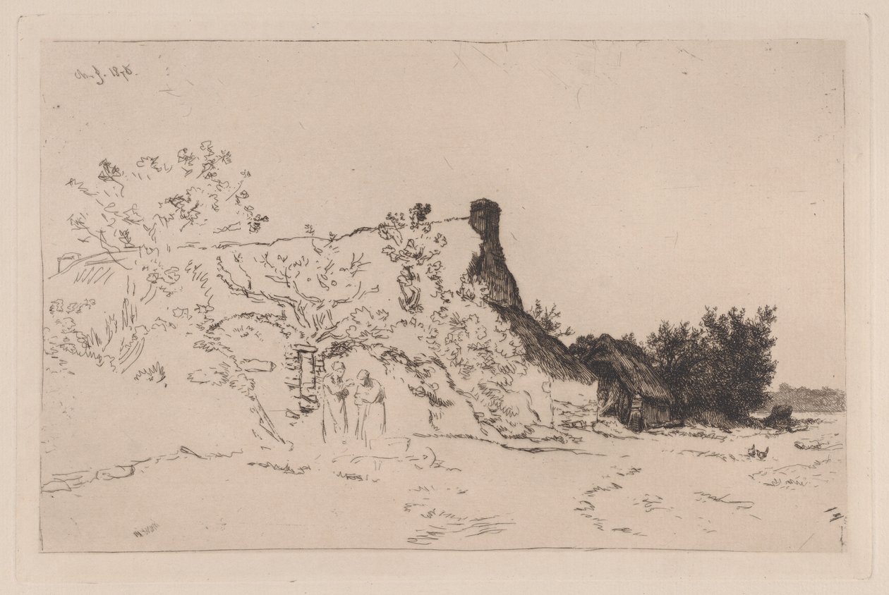La Grande Chaumière Kercassier da Charles Emile Jacque