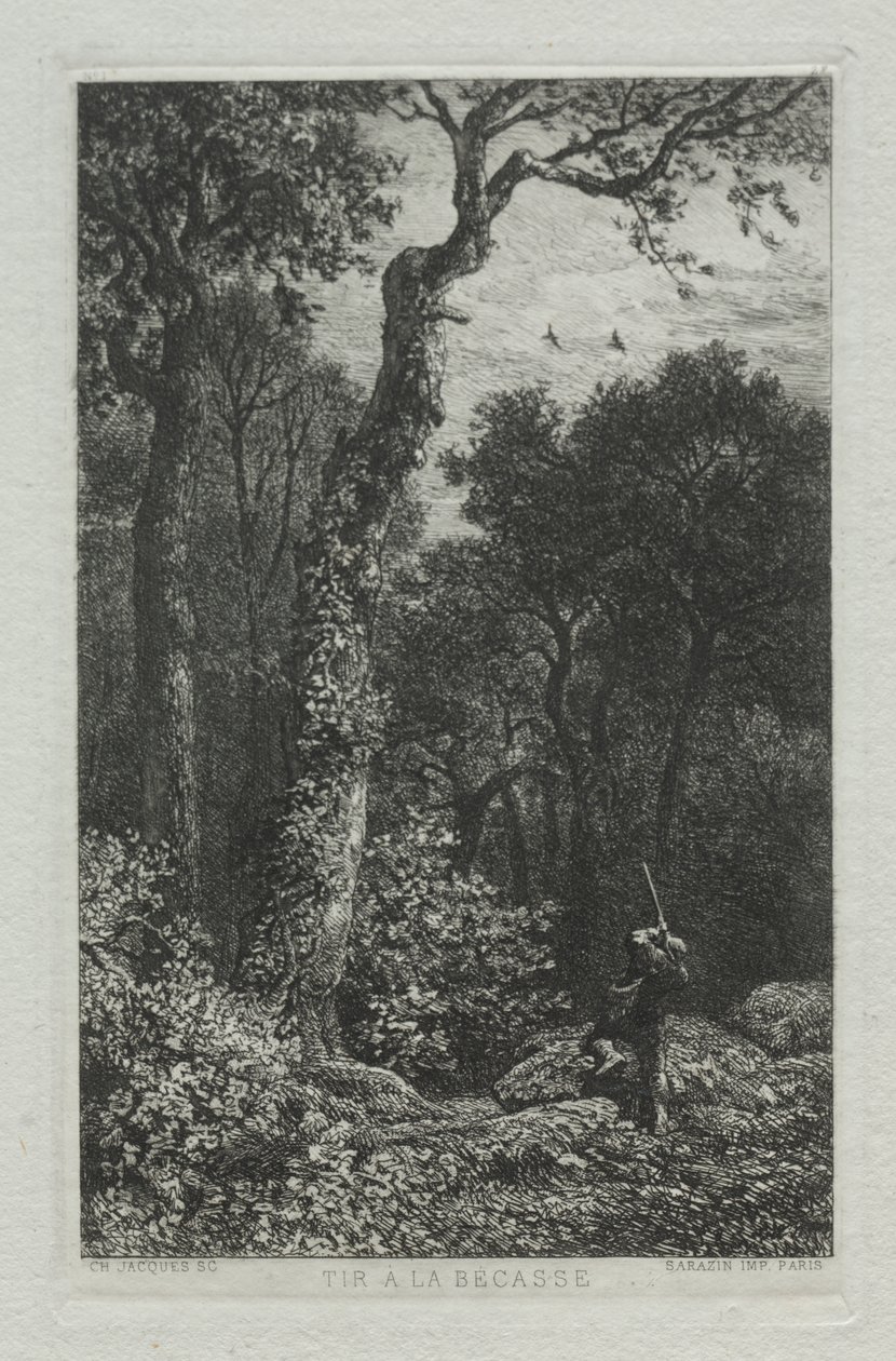 Caccia alla beccaccia da Charles Emile Jacque