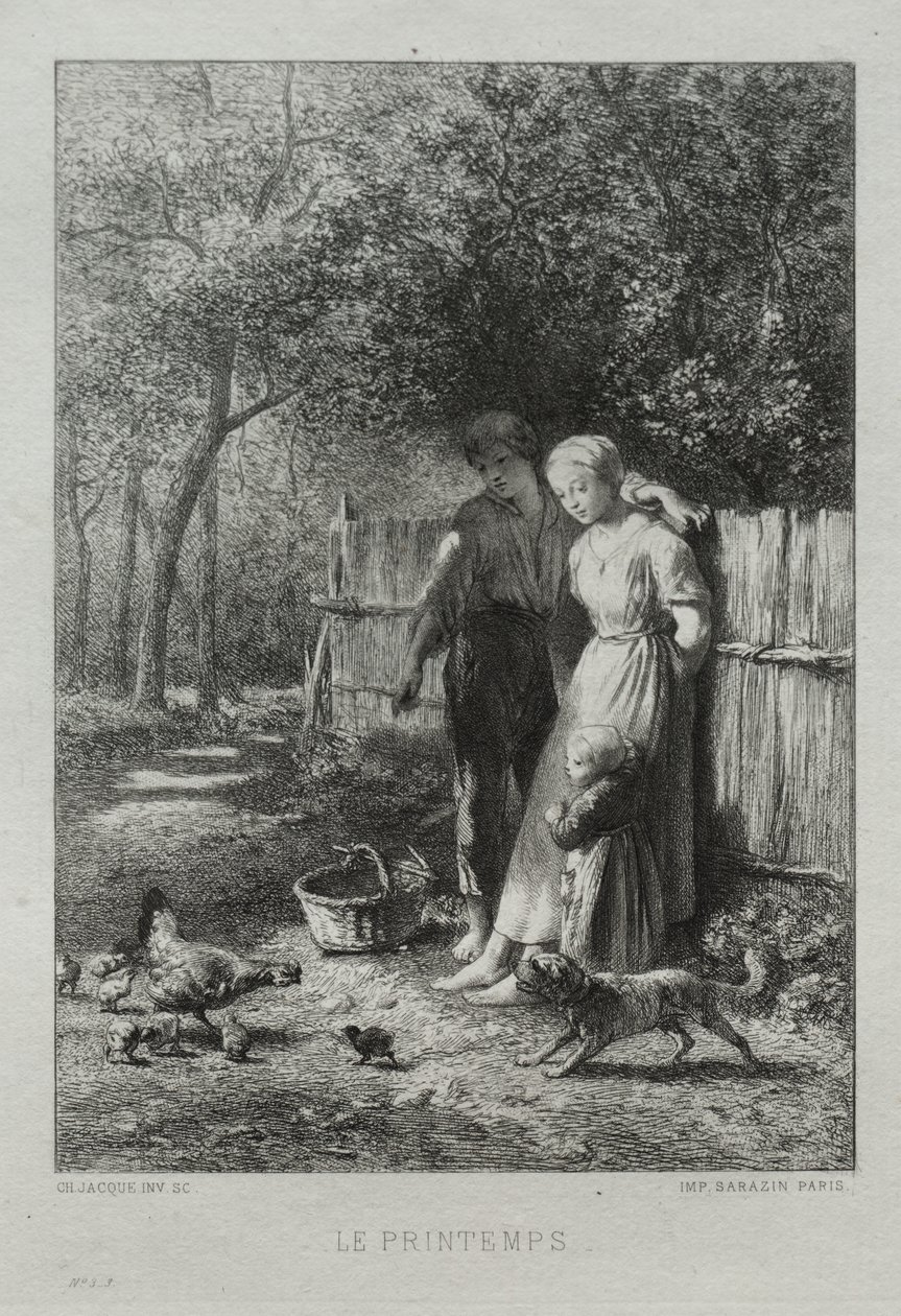 Primavera da Charles Emile Jacque