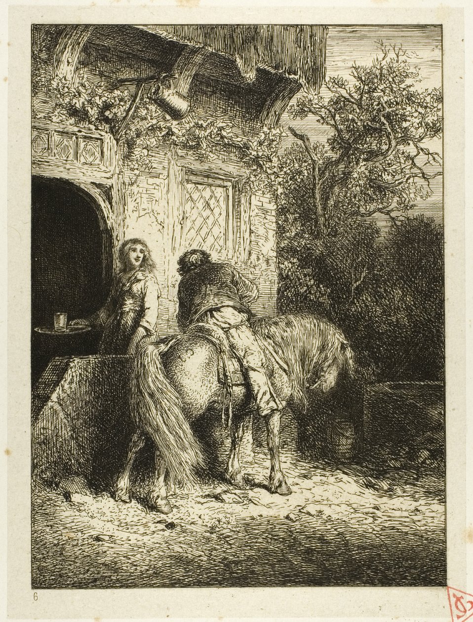 Il cavaliere da Charles Emile Jacque
