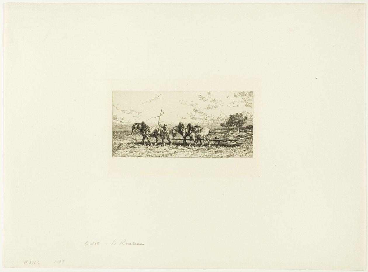 Il rullo da Charles Emile Jacque