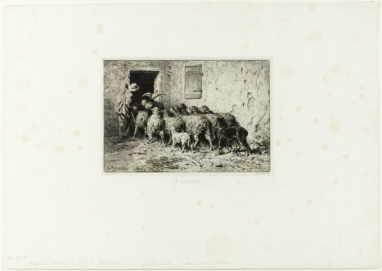 Le pecore tornano a casa da Charles Emile Jacque