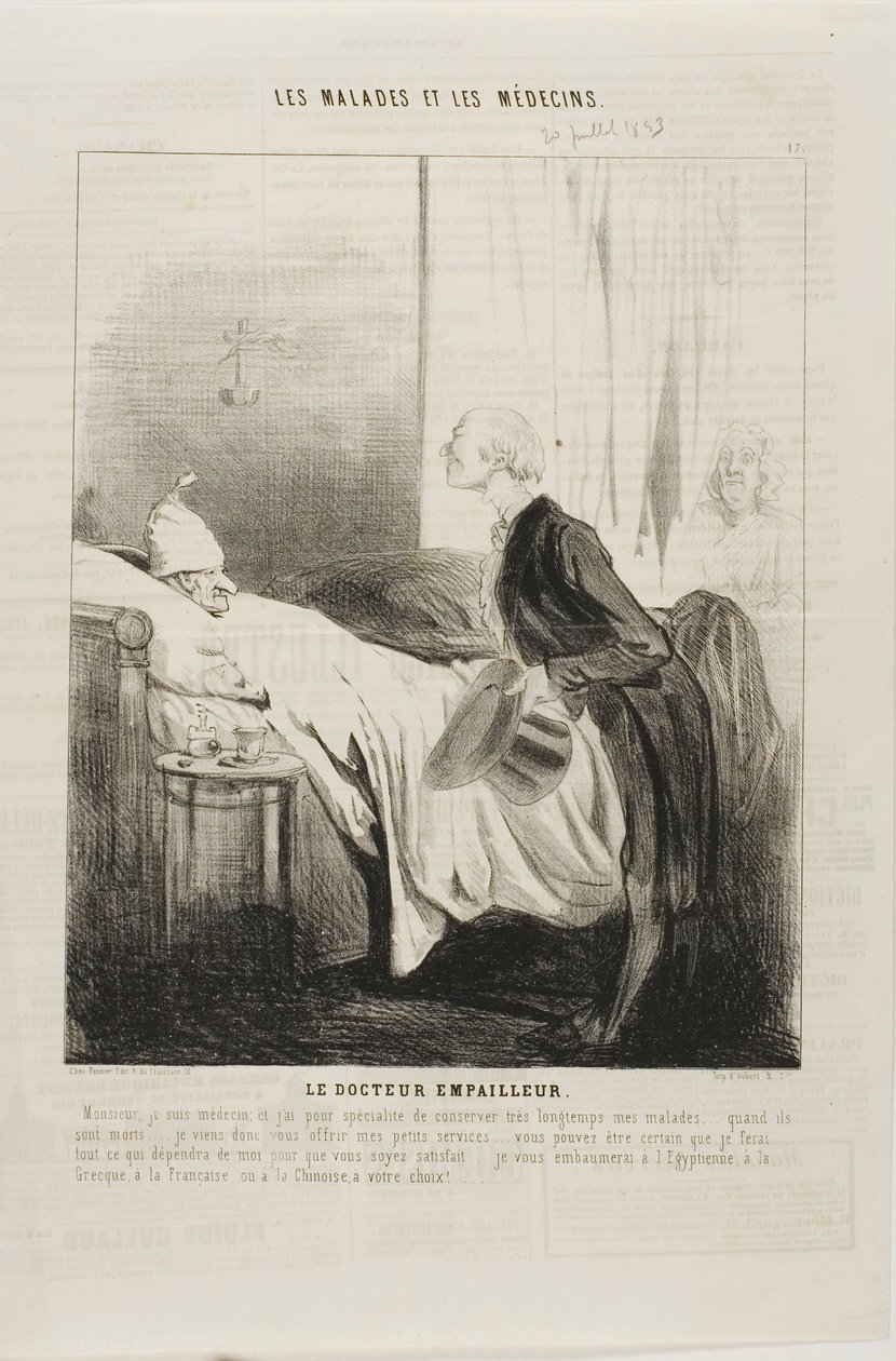 Il tassidermista dottore da Charles Emile Jacque