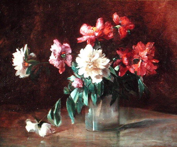 Peonie in un vaso da Charles Ethan Porter