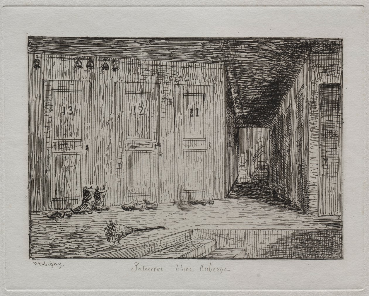 Interno di una locanda, 1861 da Charles Francois Daubigny