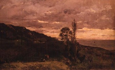 Paesaggio vicino a Villerville da Charles Francois Daubigny