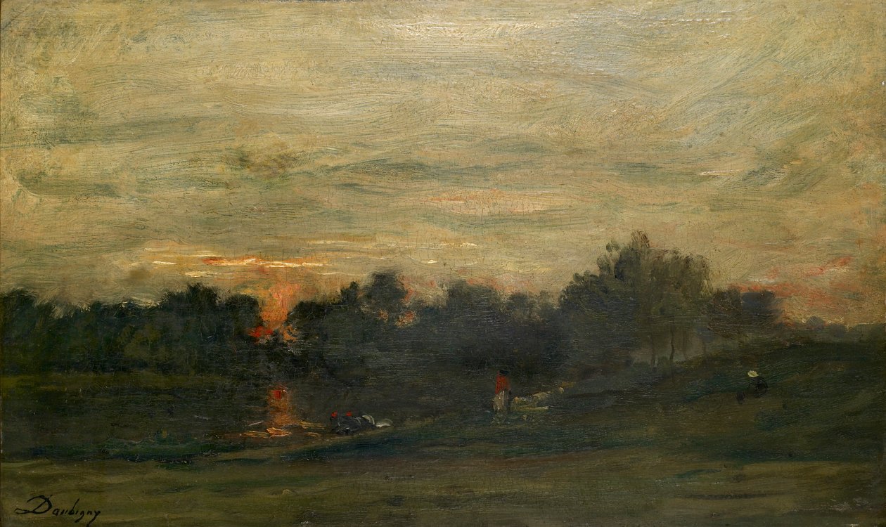 Paesaggio: tramonto, metà XIX secolo da Charles Francois Daubigny