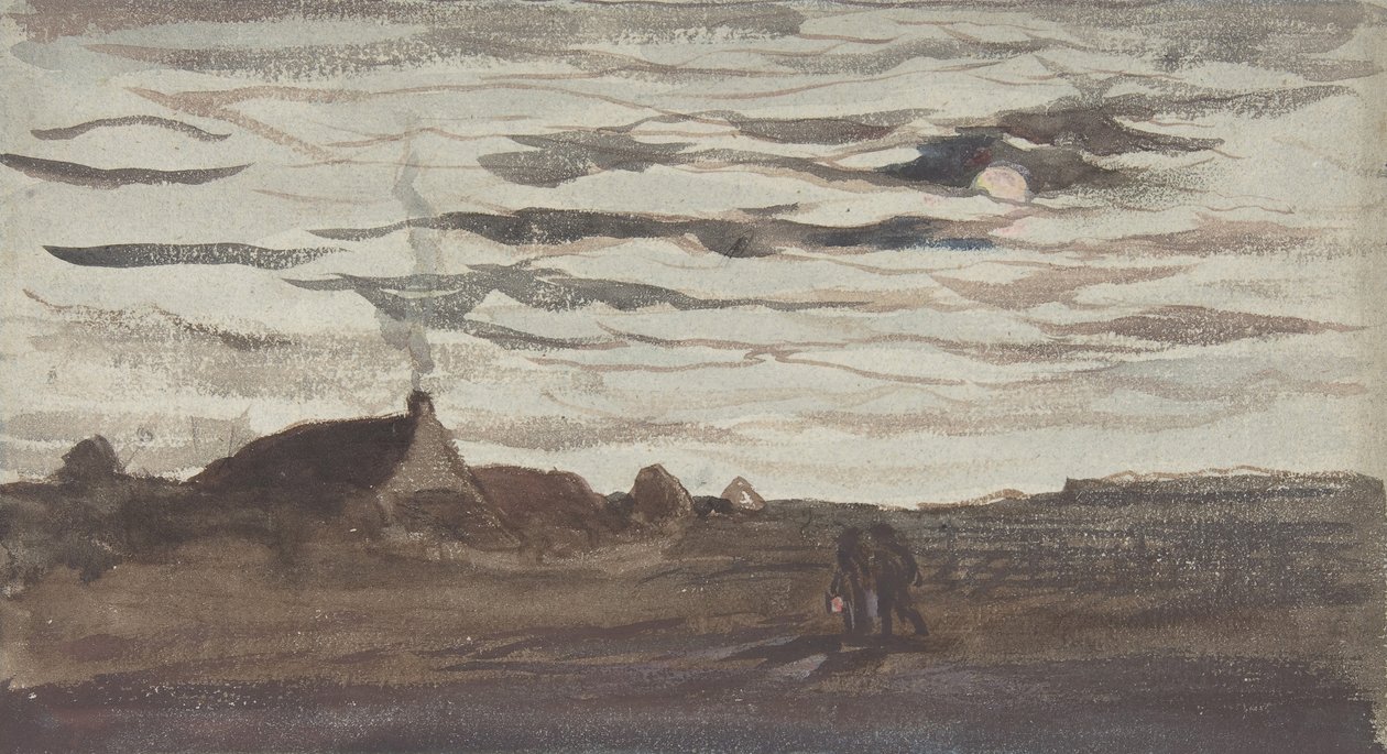 Chiaro di luna, ca. 1860 da Charles Francois Daubigny