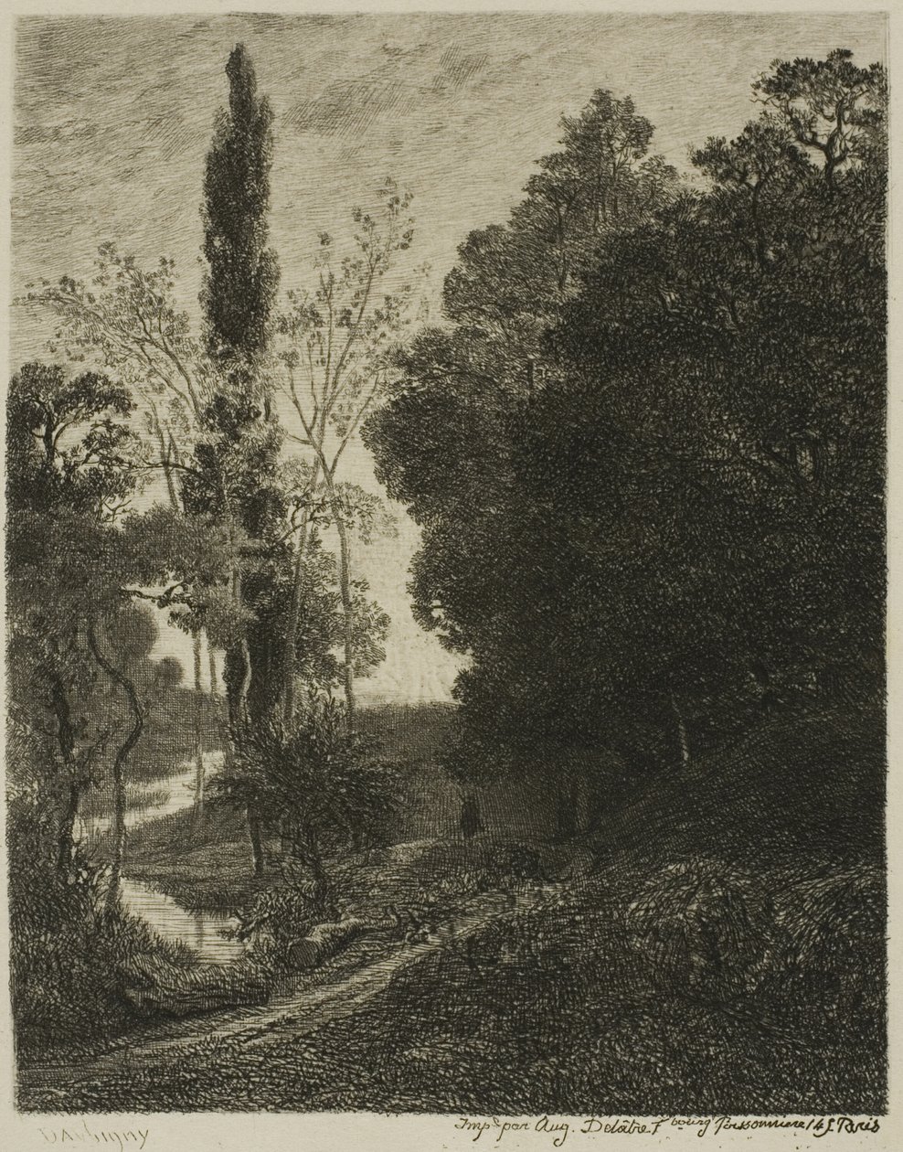 Le rive del Cousin da Charles Francois Daubigny