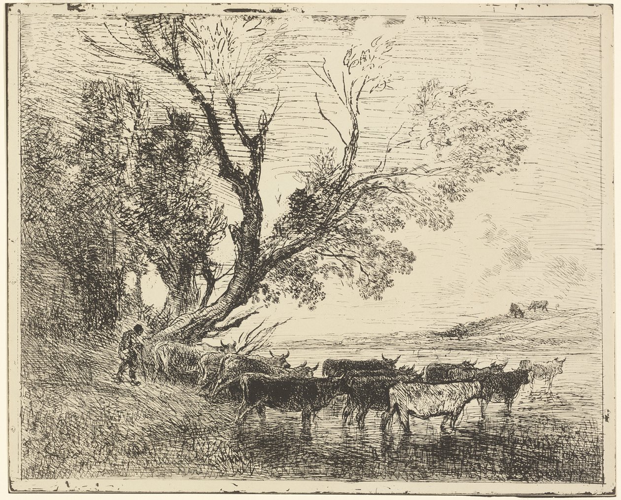 Il guado da Charles Francois Daubigny