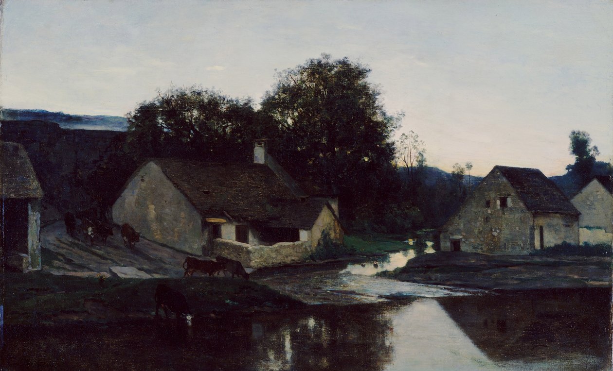Il borgo di Optevoz da Charles Francois Daubigny