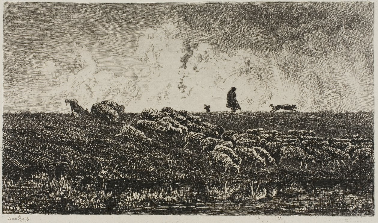 Il temporale da Charles Francois Daubigny