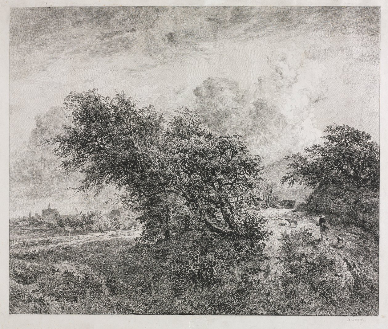 Il boschetto, 1855 da Charles Francois Daubigny