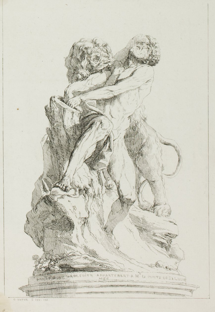 Milo di Croton da Charles Francois Hutin