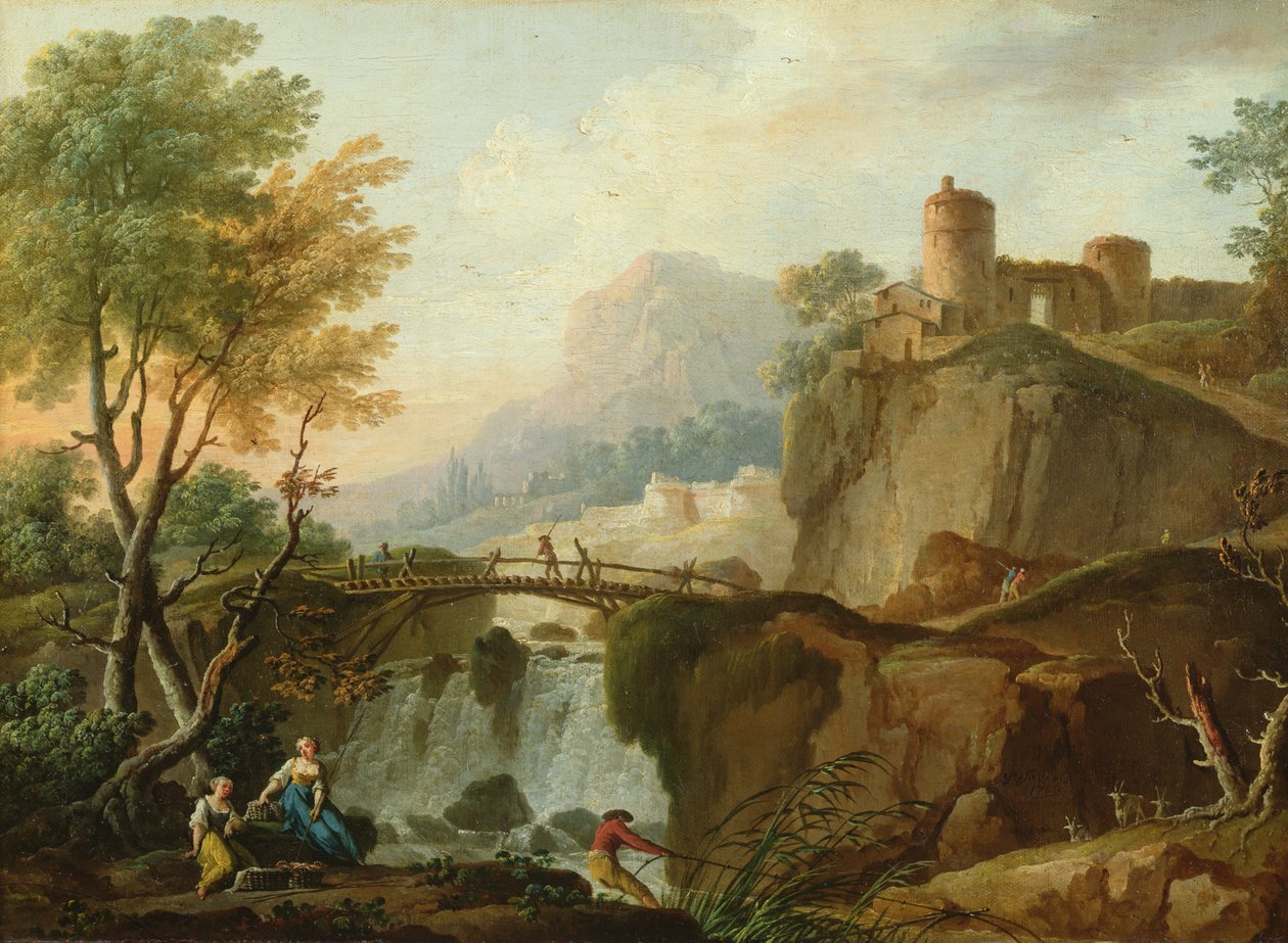 Paesaggio da Charles Francois Lacroix de Marseille