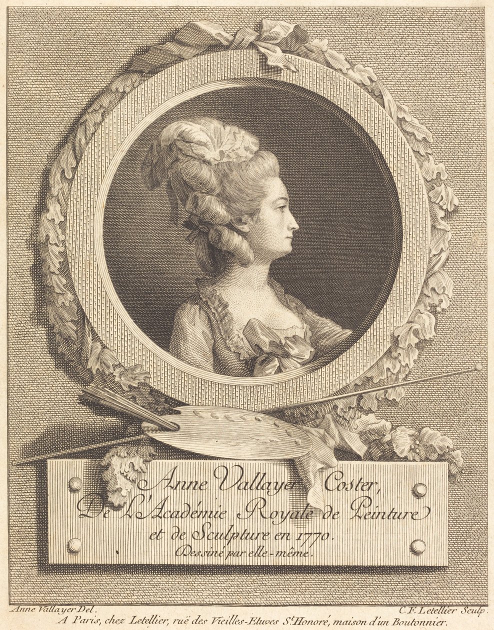 Anne Vallayer-Coster da Charles Francois Le Tellier after Anne Vallayer Coster