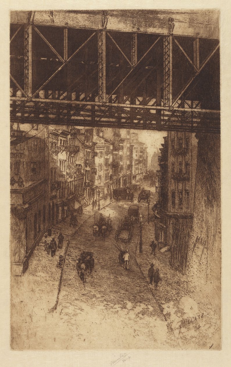 Cherry Street, N.Y. da Charles Frederick William Mielatz