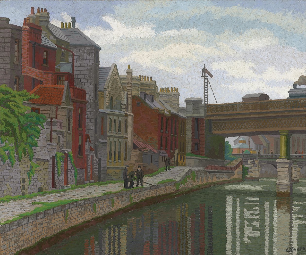 Vecchie case, Bath da Charles Ginner