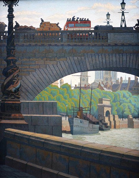 Vecchio ponte di Waterloo da Charles Ginner