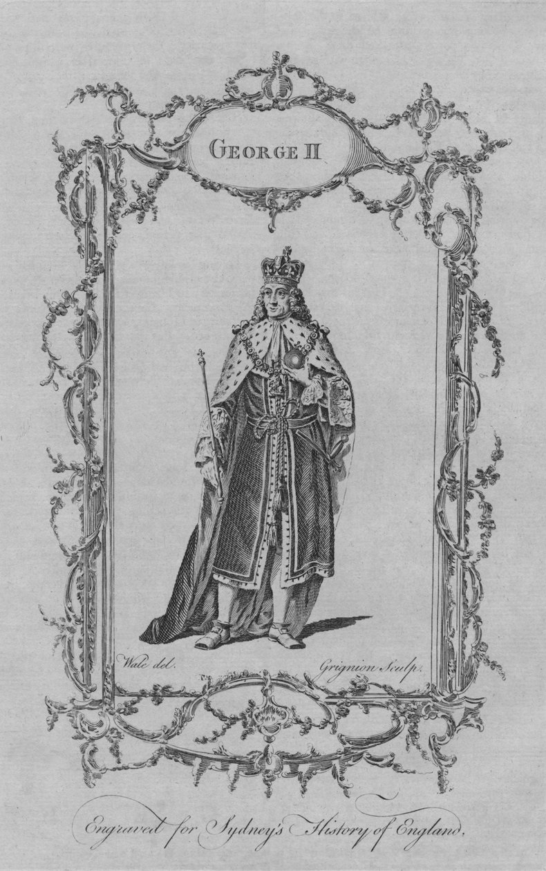 Giorgio II, 1773 da Charles Grignion