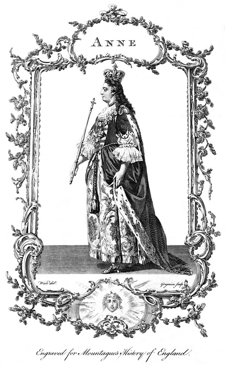 Regina Anna 1665-1714 da Charles Grignion